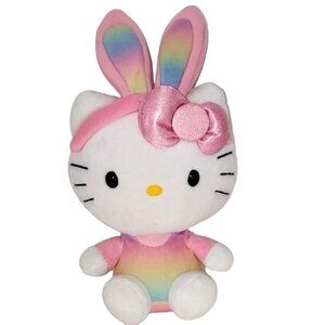 Hello Kitty 8” Easter Bunny Plush Toy Sanrio TY Beanie Baby